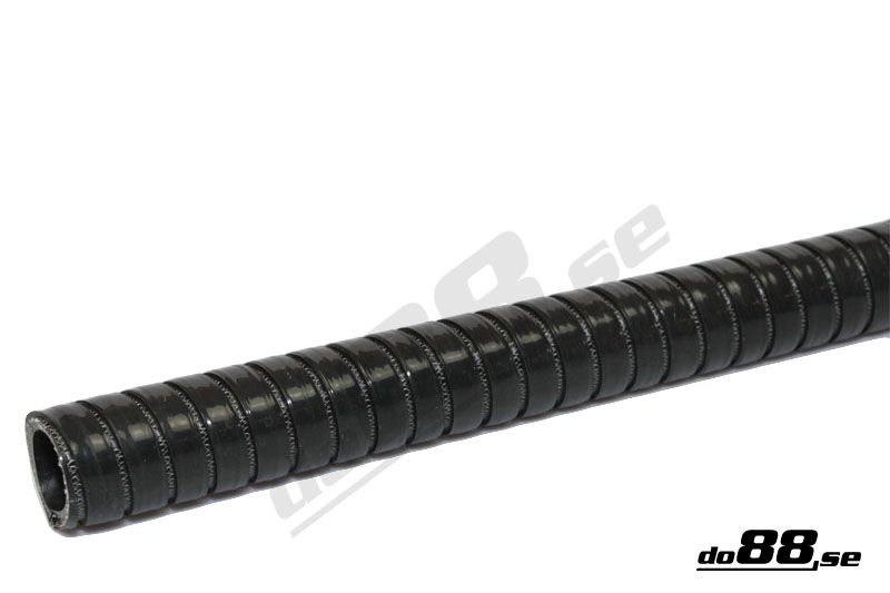 Silikonslang Svart Flexibel 0,5tum (13mm)