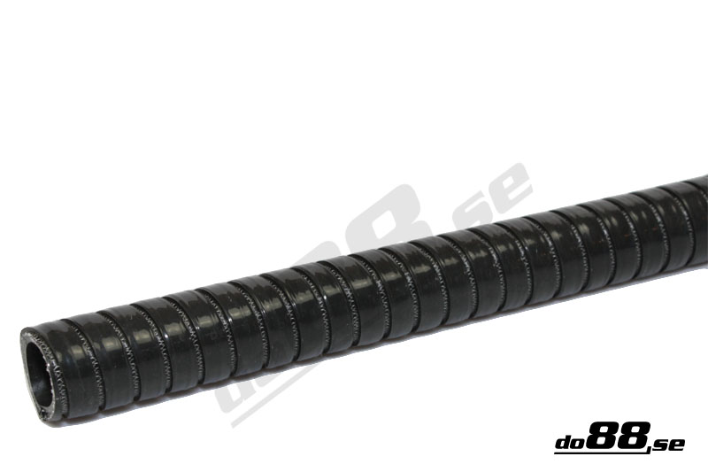 Silikonslang Svart Flexibel 1,0tum (25mm), 4 Meter