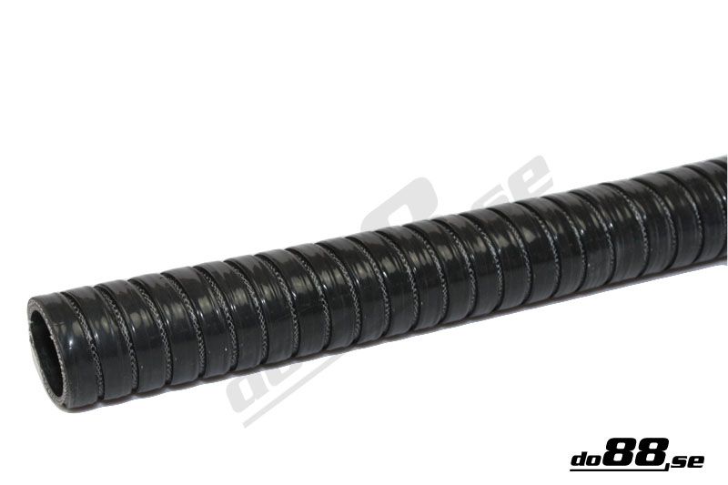 Silikonslang Svart Flexibel 1,375tum (35mm)