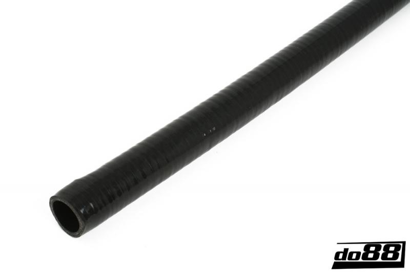 Silikonslang Svart Flexibel slät 1,75tum (45mm)