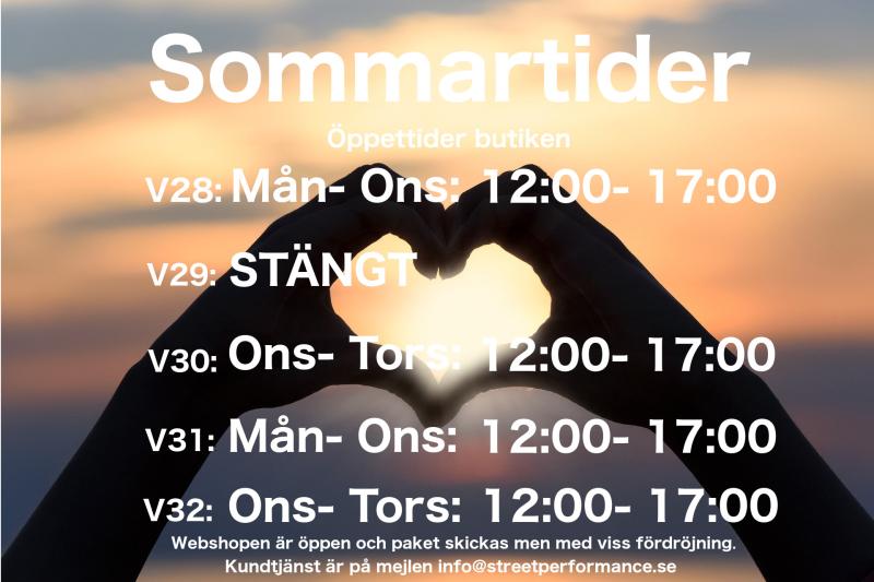 Sommartider hos Street Performance!