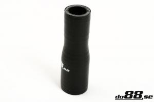 Silikonslang Svart 0,5 - 1tum (13-25mm)