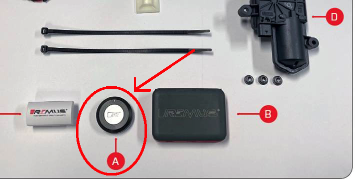 REMUS reservdel, fjärrkontroll för sound controller - STE20FBV