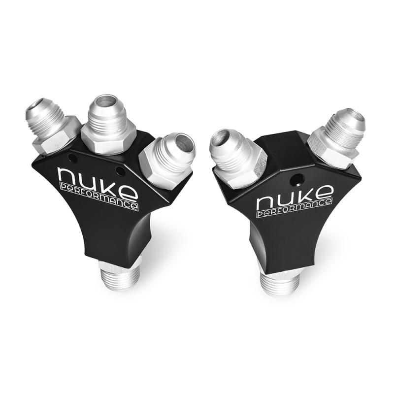 X-Block Adapter Fitting with 3x AN-8 and 1x AN-10