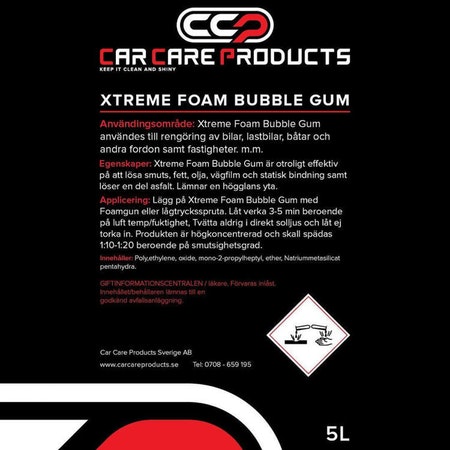Car Care Products - Xtreme Foam Bubble Gum 5L