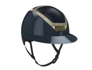 Kask Star Lady Pure Shine Navy Crystals frame Guld