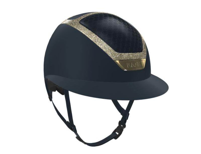 Kask Star Lady Navy Crystals frame Guld