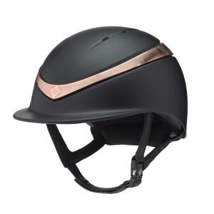 Charles Owen Halo Svart/Rose Gold