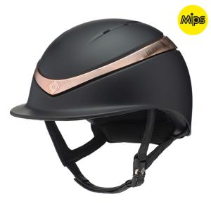 Charles Owen Halo Mips Svart/Rose Gold