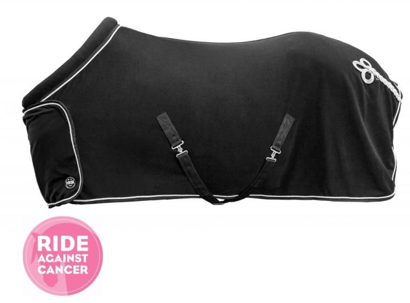 Ride Against Cancer Fleecetäcke med krage och fläta