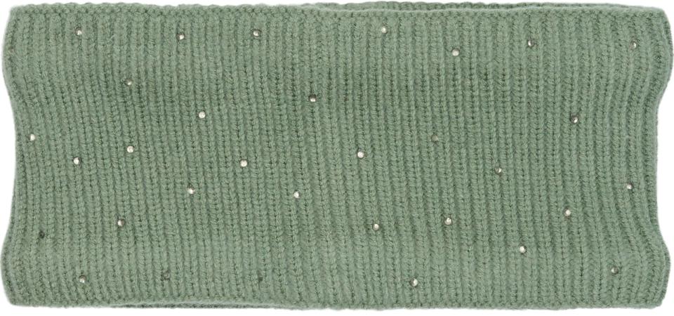 Equipage Vaina Stickat Pannband Glittrigt Granite Green