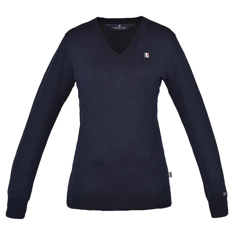 Kingsland Classic Ladies Knitted V-neck Navy