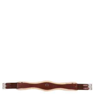 BR Sadelgjord med avtagbart fårskinn Tabacco 145cm