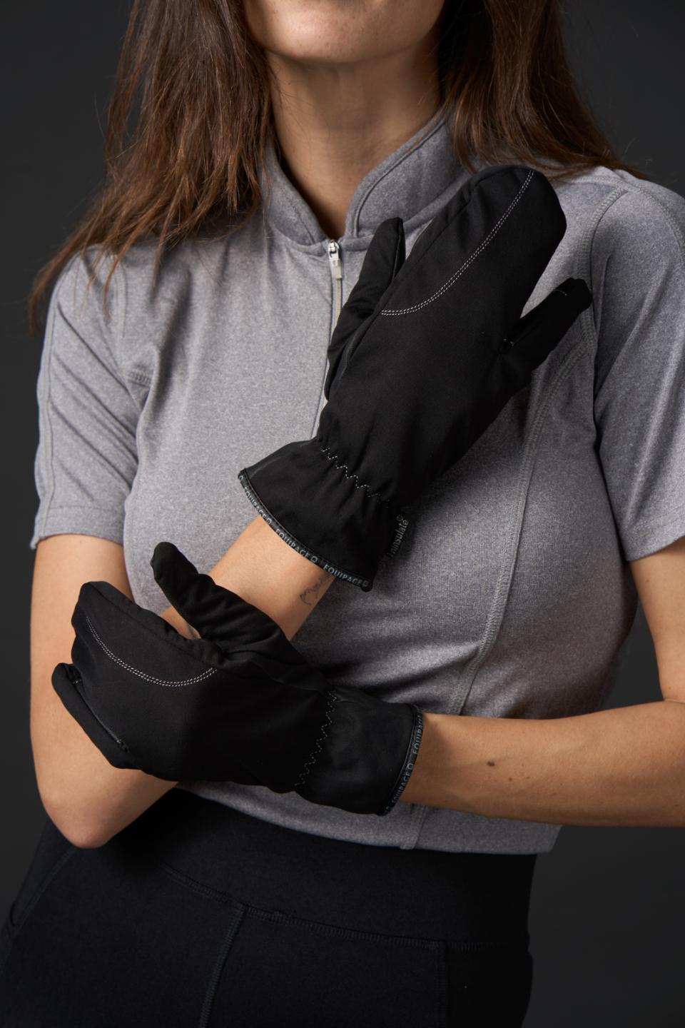 Equipage Colt Trefinger Handskar Svart