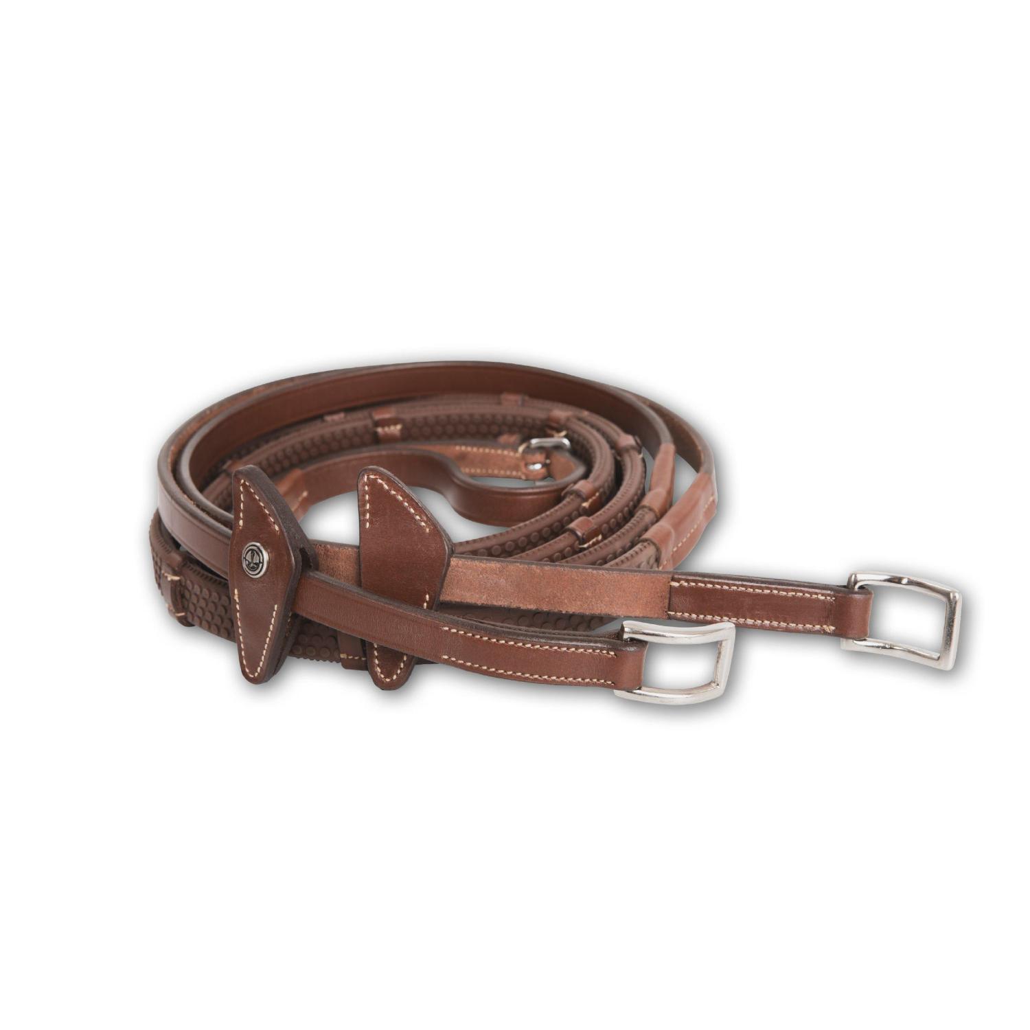 Lippo Eccelente Gummitygel med Stopp Buckle Loop Cognac
