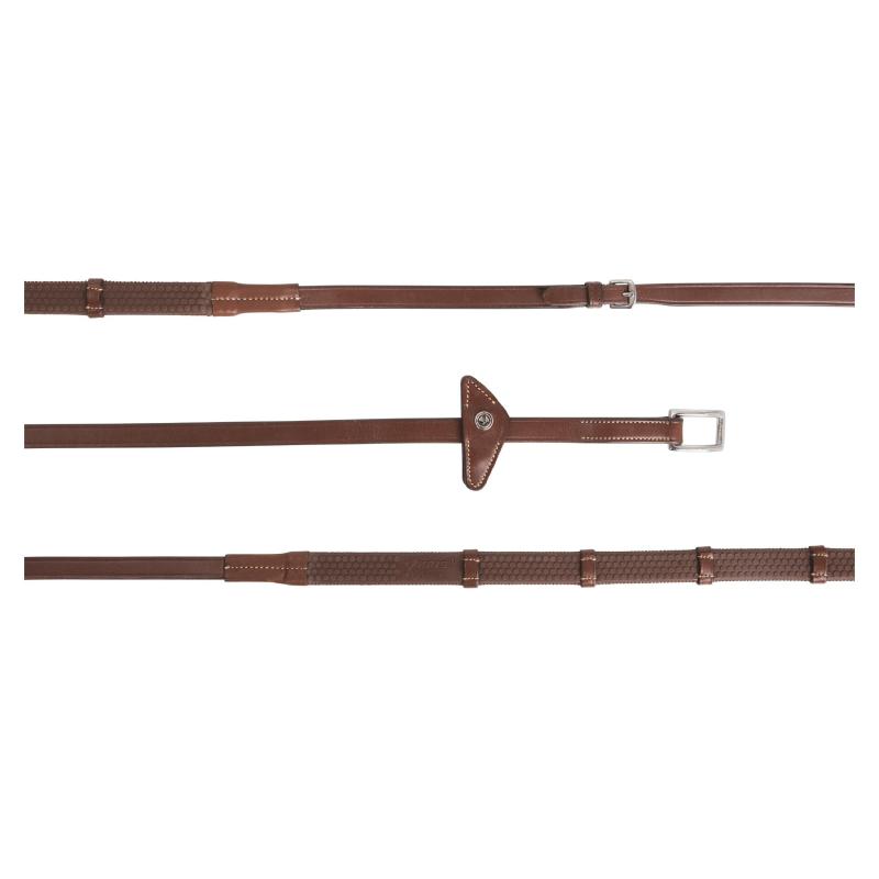 Lippo Eccelente Gummitygel med Stopp Buckle Loop Cognac