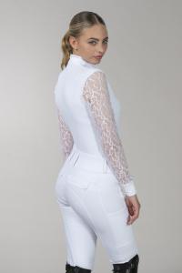 Schockemöhle SpAlicia Tävlingsskjorta Långärmad Vit