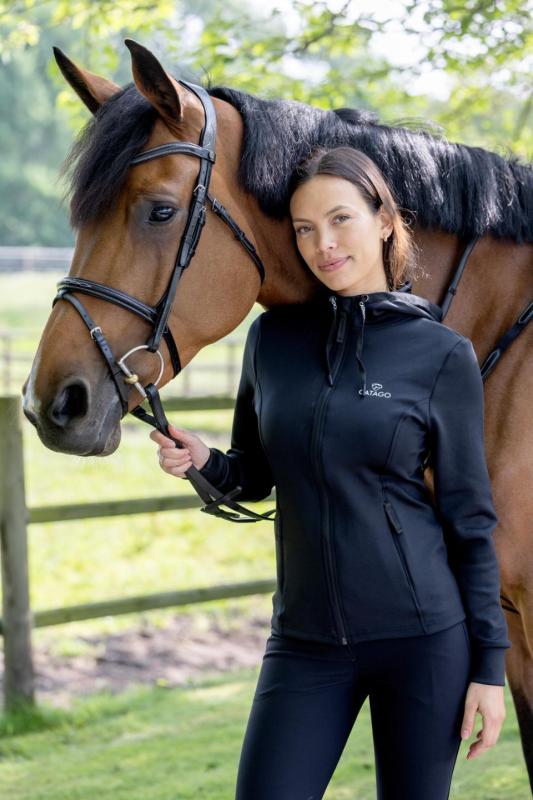 Catago Ariana hoodie med dragkedja Svart