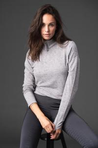 Equipage Stacey Halfzip Ridtröja Asphalt