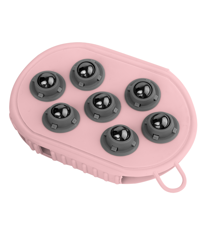 Waldhausen Massageborste med kulor Linnea Pink