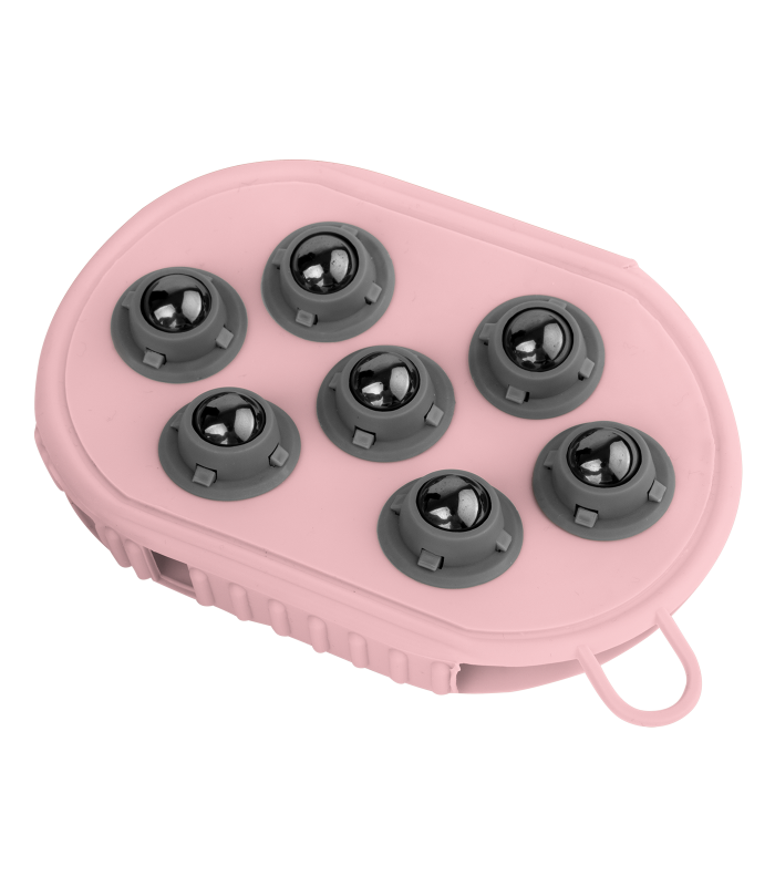 Waldhausen Massageborste med kulor Linnea Pink