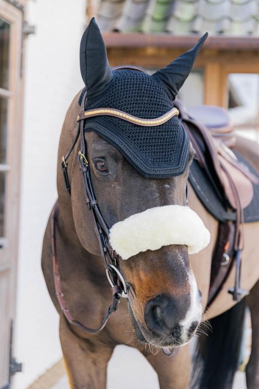 Kentucky Sheepskin Noseband Cover 28cm