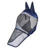 Shires FlyGuard Fine Mesh Flughuva med Öron & 4-kantig Nosdel, Navy