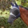Shires FlyGuard Fine Mesh Flughuva med Öron & 4-kantig Nosdel, Navy