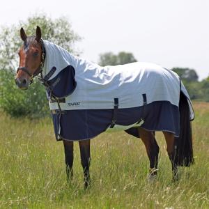 Shires Tempest Flugtäcke med Mesh White Check