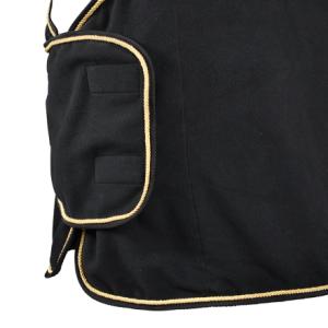 Hansbo Sport Fleecetäcke Platta I Fronten Svart/Guld