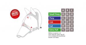 Shires Flughuva Deluxe med nos och öron - Mixade färger