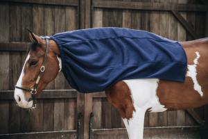 Kentucky Cooler Fleece Horse Scarf Navy Full
