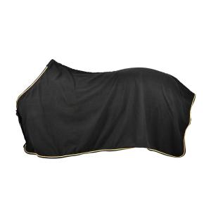 Hansbo Sport Fleecetäcke Platta I Fronten Svart/Guld