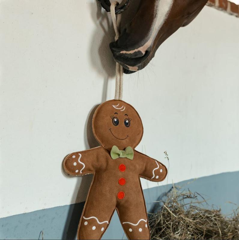 Hansbo Sport Hästleksak Pepparkaksgubbe i Mocka