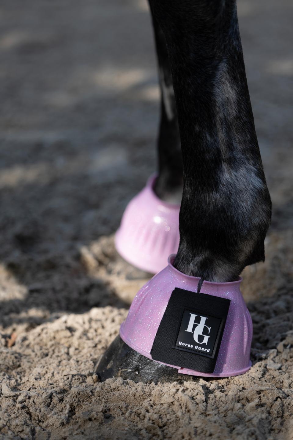 Horse Guard Texas Boots Glitter Pink Mist