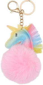 Equipage Unicorn Nyckelring Pompom
