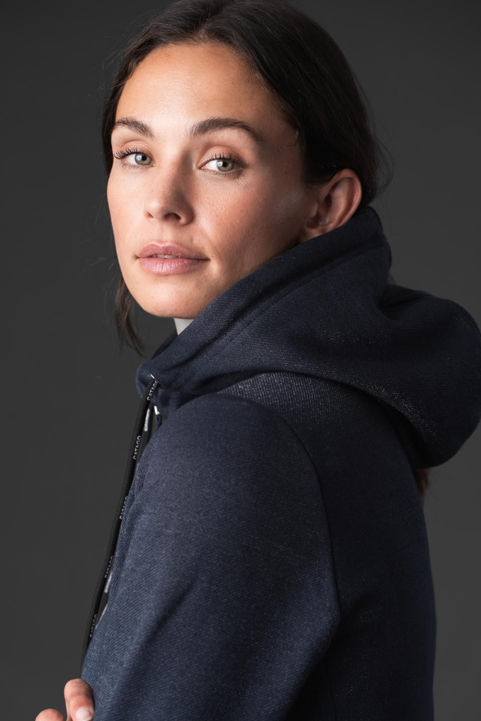 CATAGO Natalie Hoodie med Dragkedja Navy