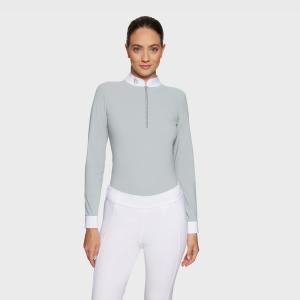 Samshield Aloise Long Sleeves Tävlingstopp Pearl Grey