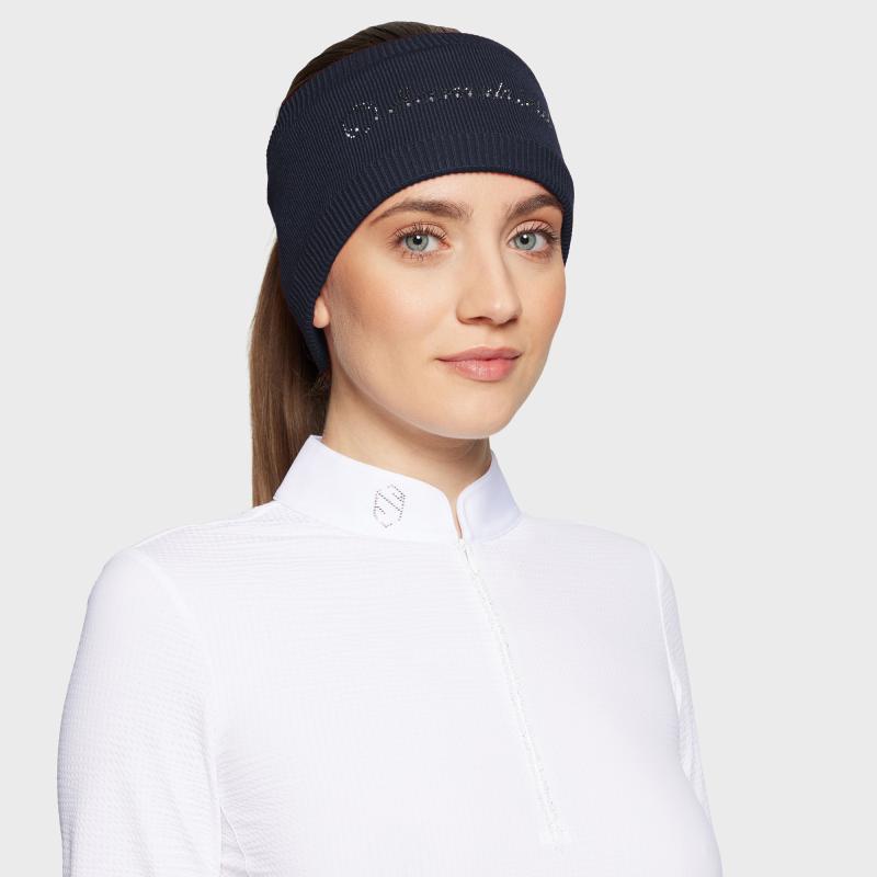 Samshield Amalie Crystal Headband/Pannband Navy