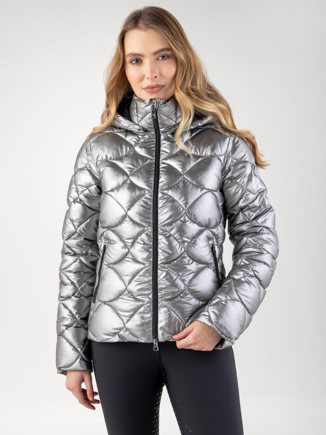 Equiline Gasic Bomber Lady Jacket Argento