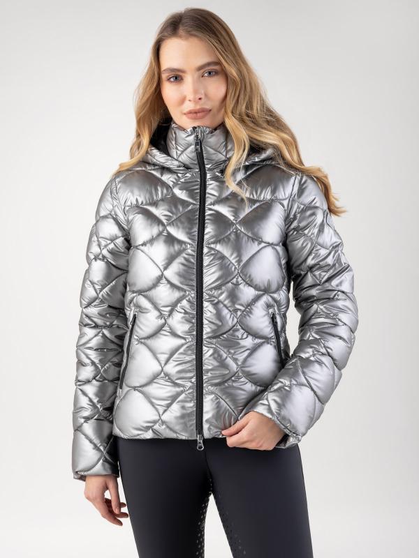 Equiline Gasic Bomber Lady Jacket Argento