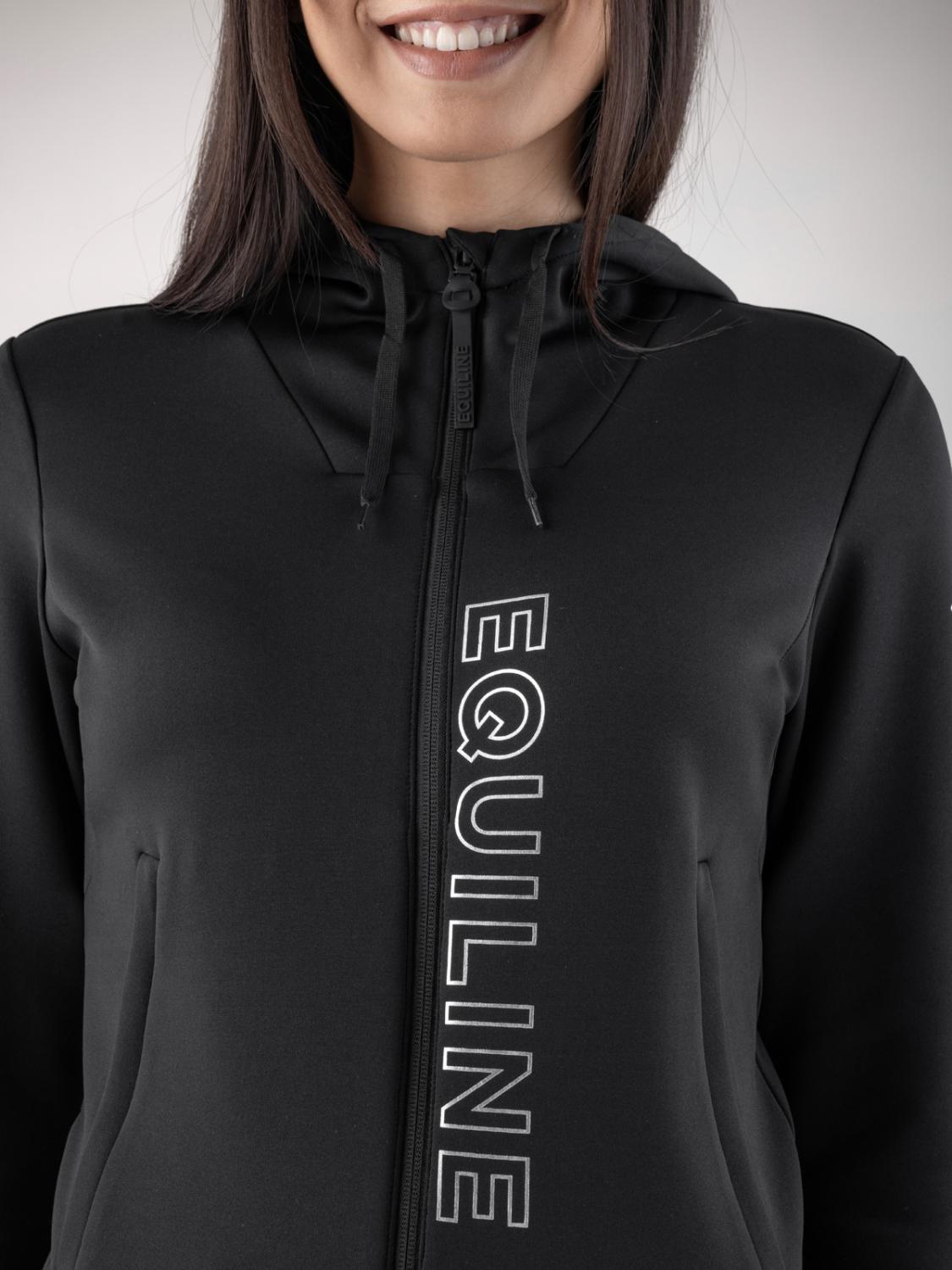 Equiline Coco Fullzip Hoodie Cappuccio Nero