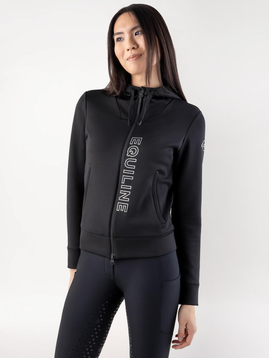 Equiline Coco Fullzip Hoodie Cappuccio Nero