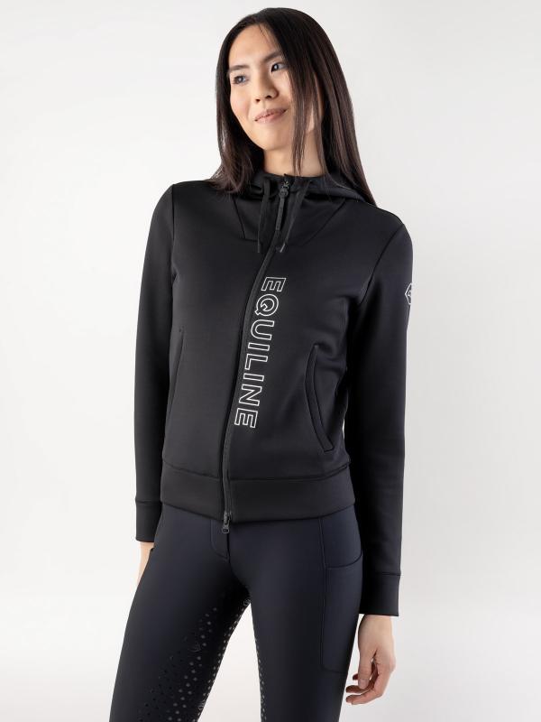 Equiline Coco Fullzip Hoodie Cappuccio Nero