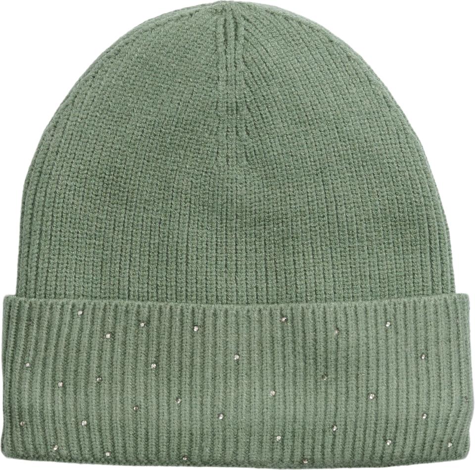 Equipage Vaino Ribbmössa Glittrig Granite Green