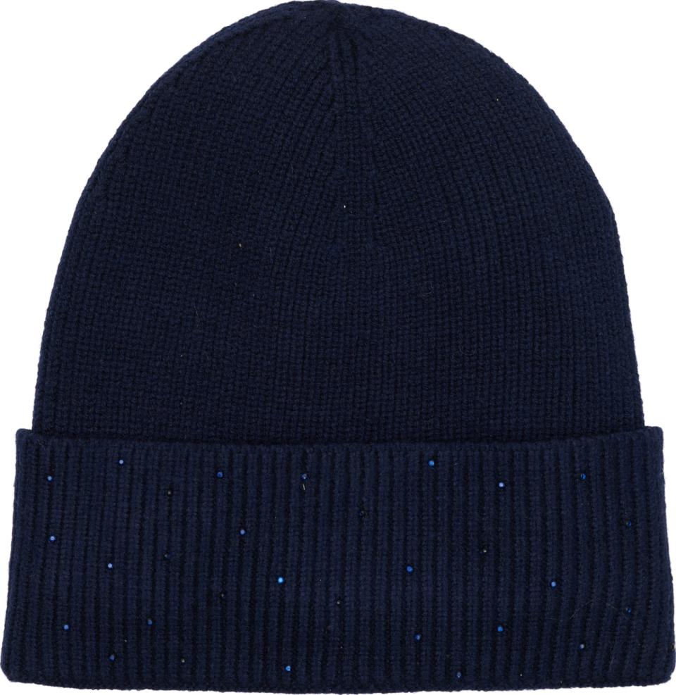 Equipage Vaino Ribbmössa Glittrig Navy