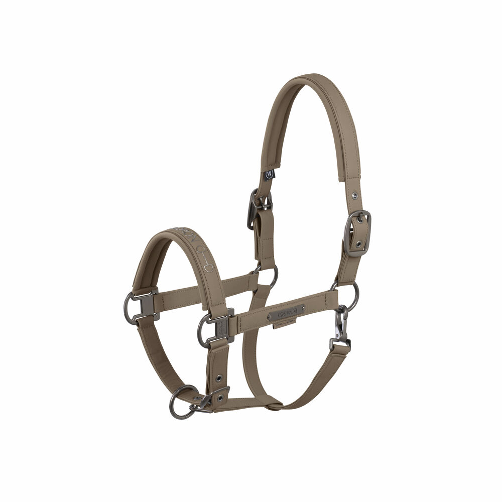 Eskadron Headcollar Faux Leather Platinum 25 - Taupe Full