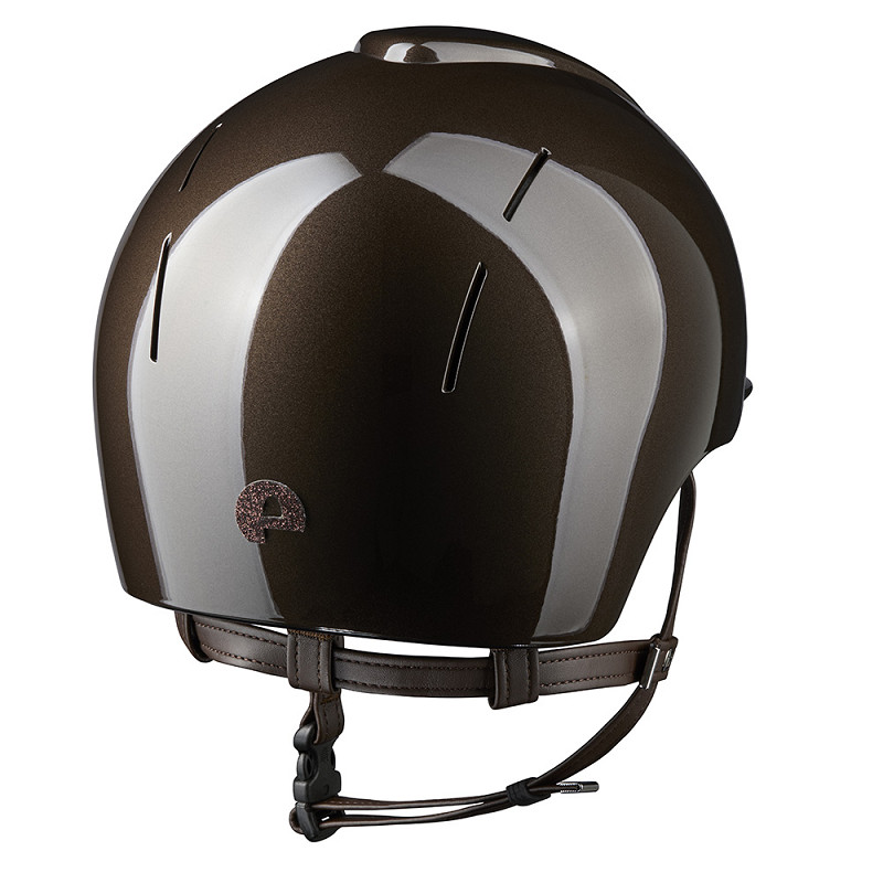 KEP Nova Ridhjälm Metal Polish Brun/Star Brun Inkl liner