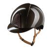 KEP Nova Ridhjälm Metal Polish Brun/Star Brun Beige Chinstrap Inkl liner