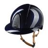 KEP Nova Ridhjälm Polo Metal Polish Blue/Star Silver Beige Chinstrap Inkl liner